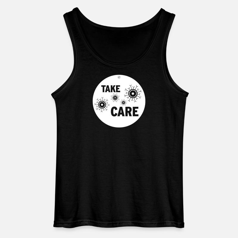 TAKE CARE - Gildan Männer Tank Top - Schwarz