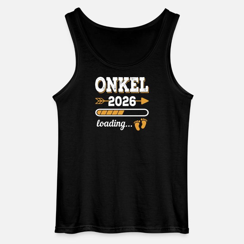 Uncle 2026 Loading Future Uncle Gift - Gildan Men’s Tank Top - black