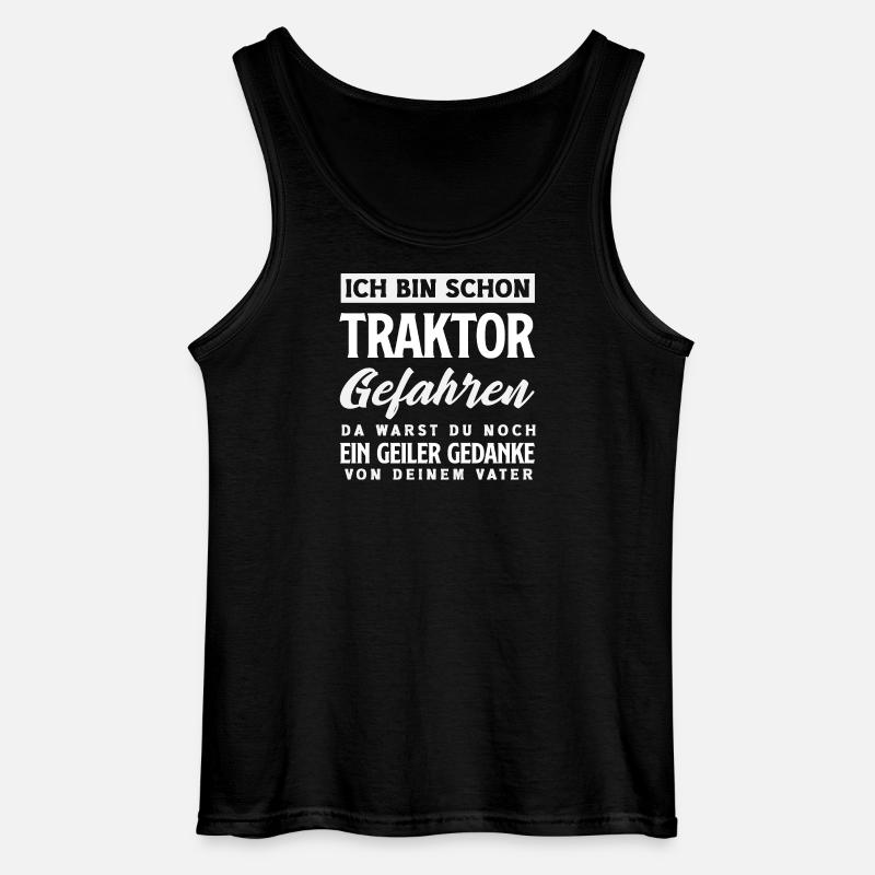 Lustiges Traktor Geschenk - Gildan Männer Tank Top - Schwarz
