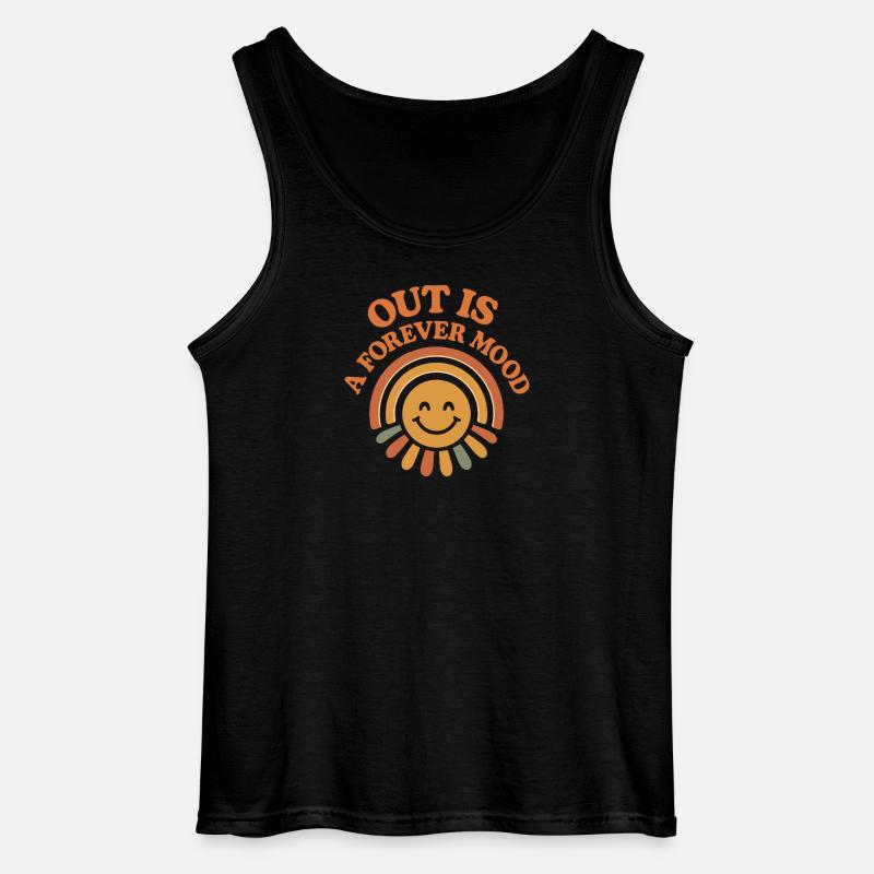 Groovy Pride Retro Gleichheit Queer Geschichte - Gildan Männer Tank Top - Schwarz