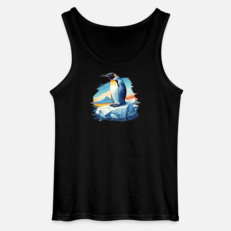 Pinguine Pinguin - Gildan Männer Tank Top - Schwarz