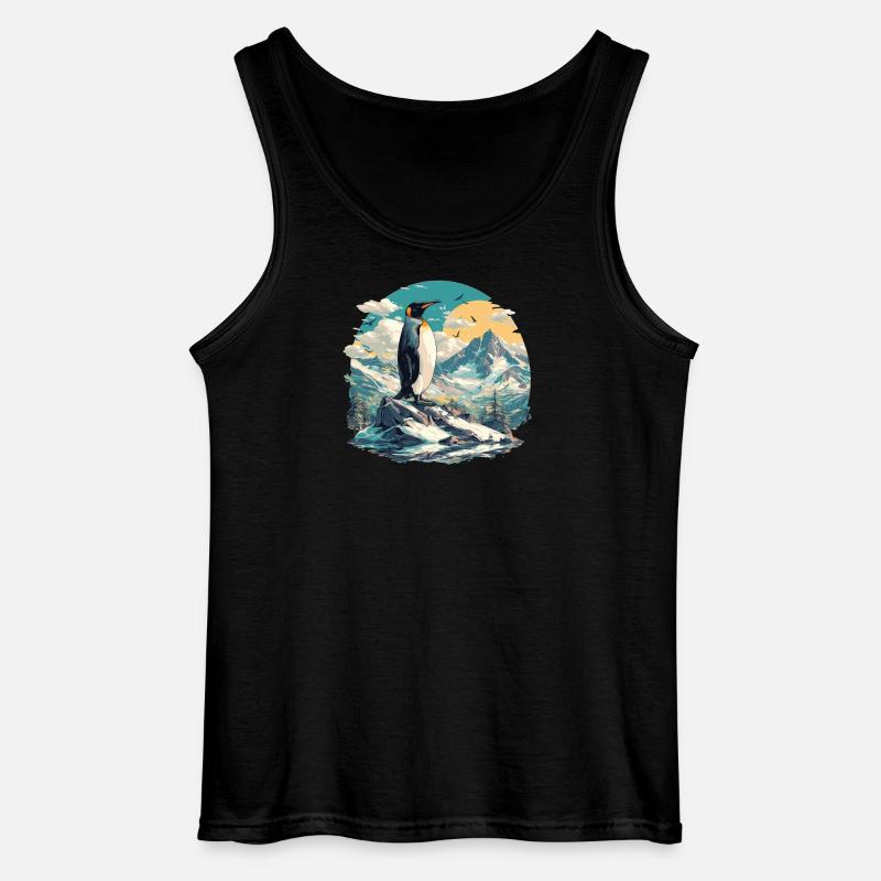 Pinguine Pinguin - Gildan Männer Tank Top - Schwarz