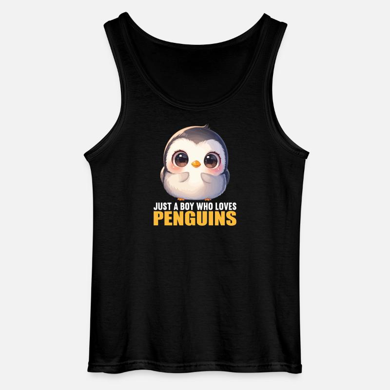 Pinguine Pinguin - Gildan Männer Tank Top - Schwarz