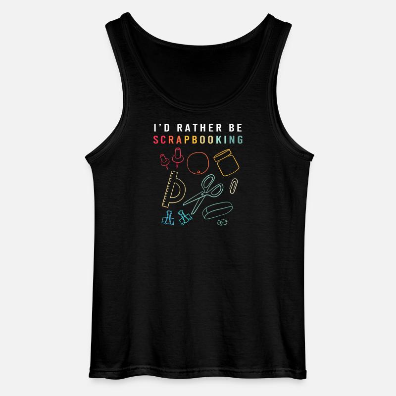 Scrapbook Scrapbooking - Gildan Männer Tank Top - Schwarz