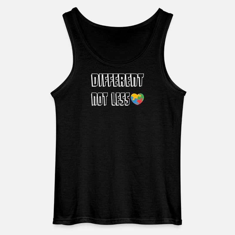Anders Sein Herz-Puzzle - Gildan Männer Tank Top - Schwarz