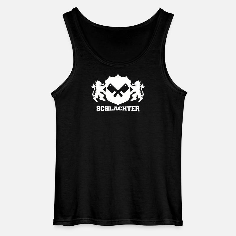 Schlachter Emblem  - Gildan Männer Tank Top - Schwarz