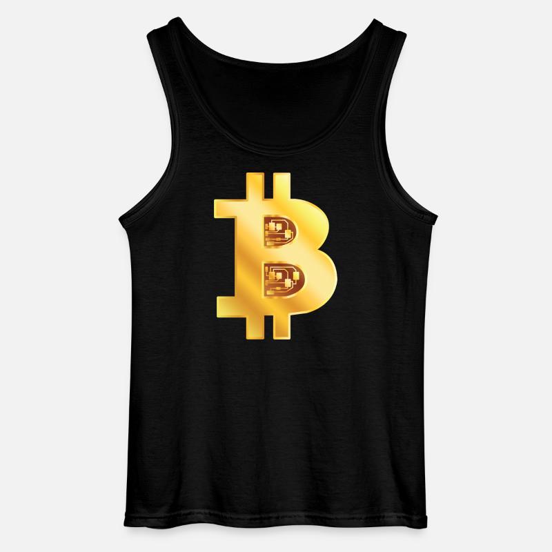 Bitcoin Gold - Gildan Männer Tank Top - Schwarz