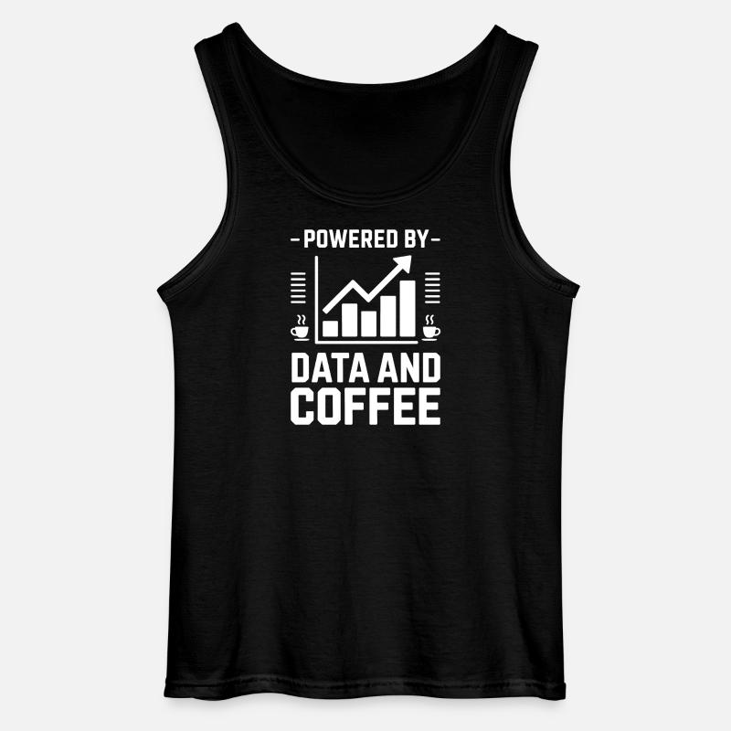 Datenanalyst Spruch Lustiges Datenanalyst Geschenk - Gildan Männer Tank Top - Schwarz