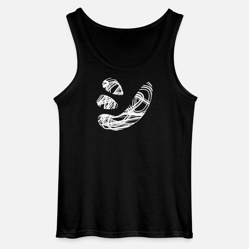 Japanischer Text 'シ' (shi) Muster - Gildan Männer Tank Top - Schwarz