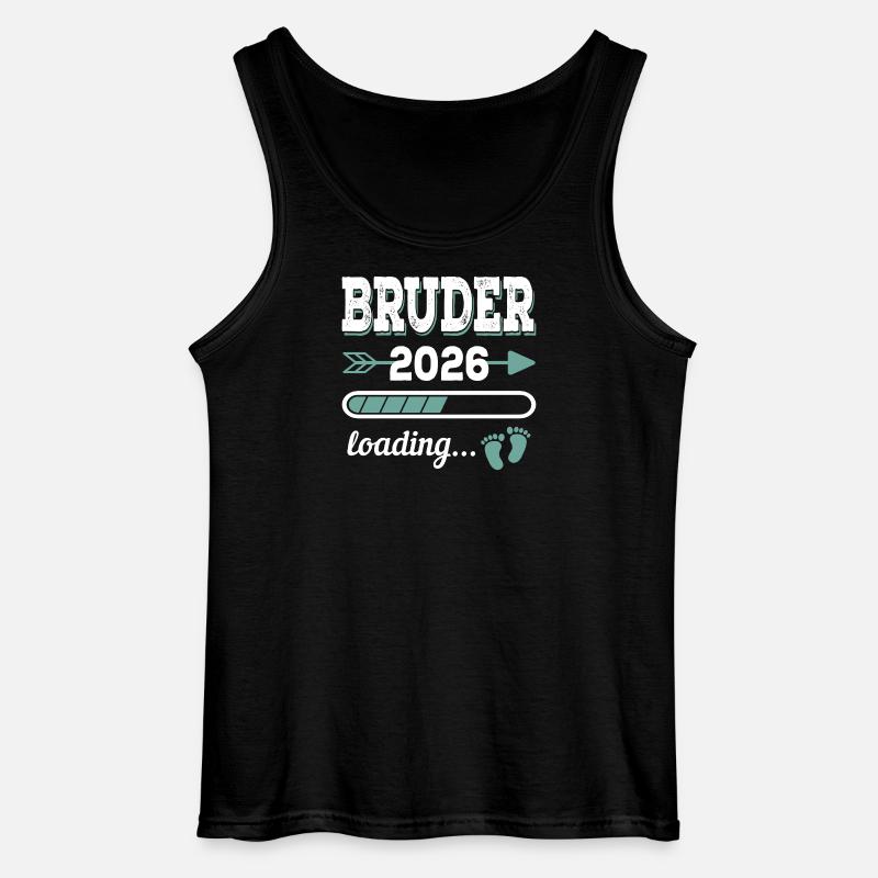 Bruder 2026 Loading Werdende Geschwister Geschenk - Gildan Männer Tank Top - Schwarz