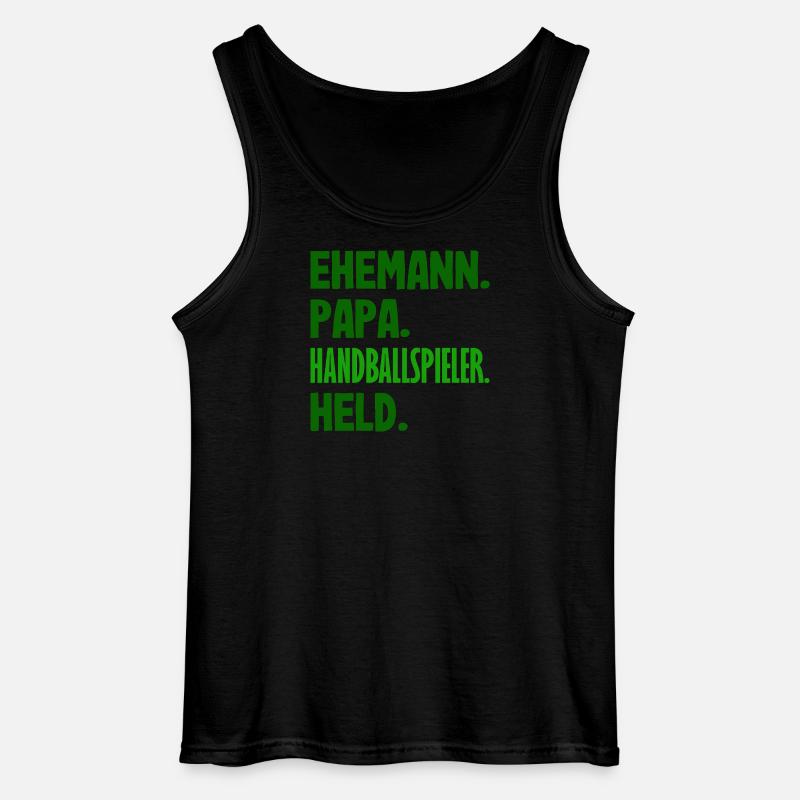 Handballspieler Handball Handballer Geschenke - Gildan Männer Tank Top - Schwarz