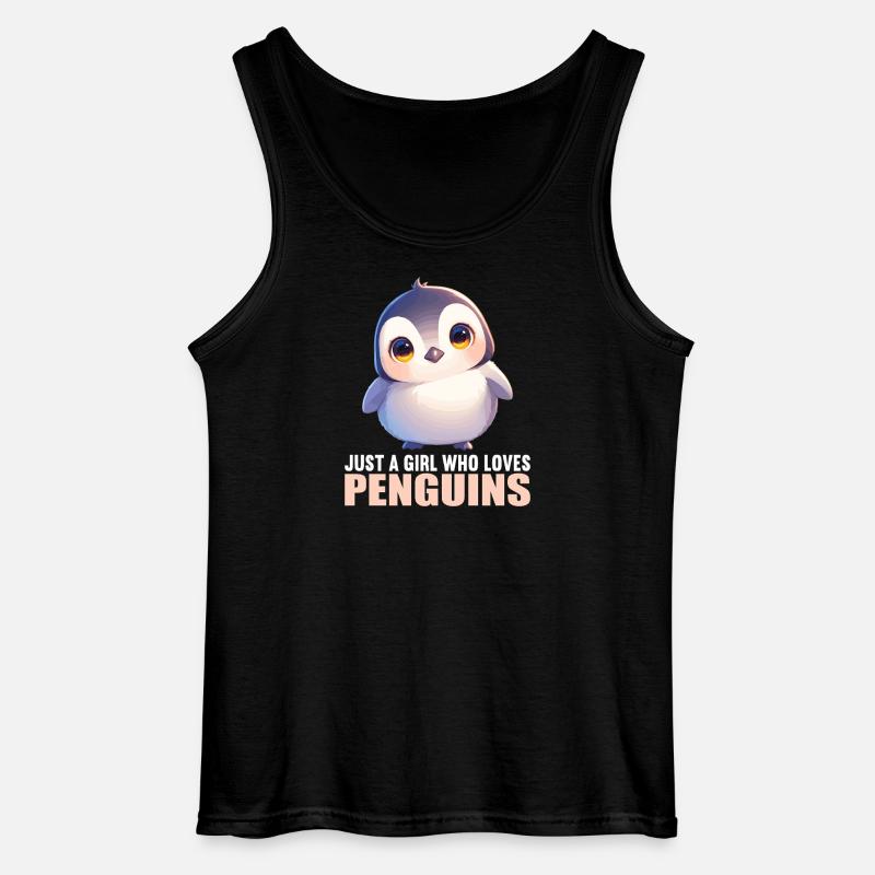 Pingviner Pingvin - Gildan tanktop til mænd - sort