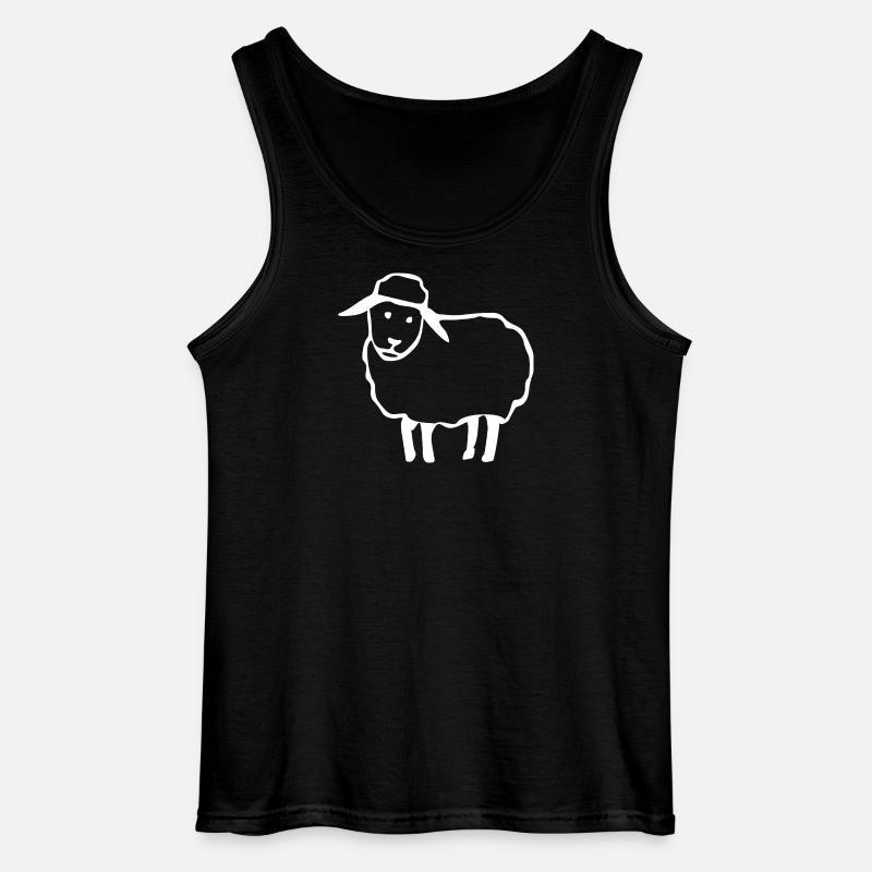 Schaf - Gildan Männer Tank Top - Schwarz
