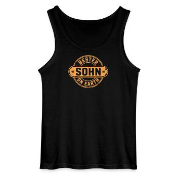 best son - Gildan Men’s Tank Top - black - Front - AI Model Male 185 dark (185cm)