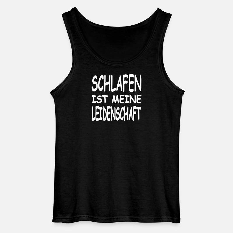 Schlafen - Gildan Männer Tank Top - Schwarz