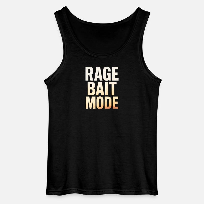 Rage Bait Mode, Funny Saying  - Gildan Men’s Tank Top - black