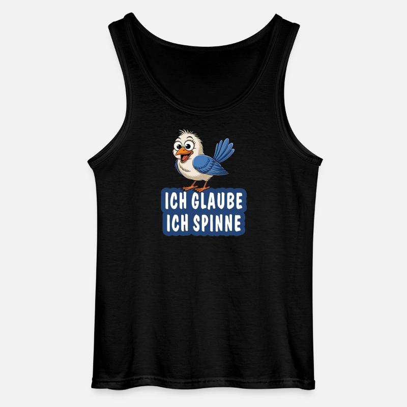ICH GLAUBE ICH SPINNE - Gildan Männer Tank Top - Schwarz