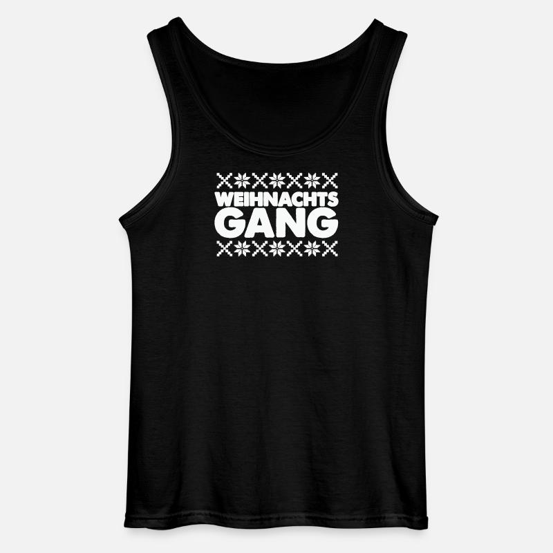 Weihnachtsgang Norwegen Muster - Gildan Männer Tank Top - Schwarz