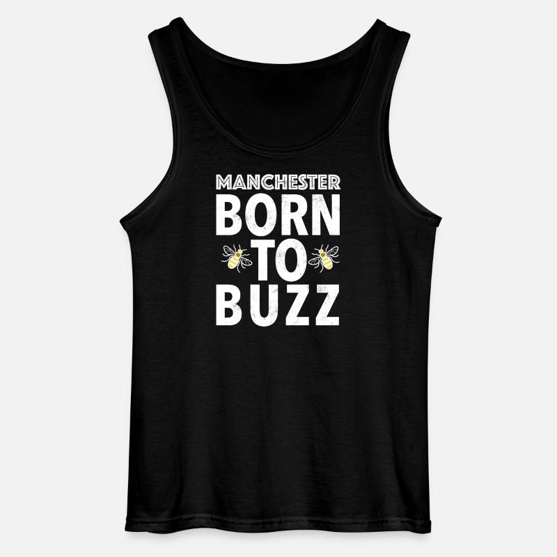 BORN_TO_BUZZ - Gildan Männer Tank Top - Schwarz