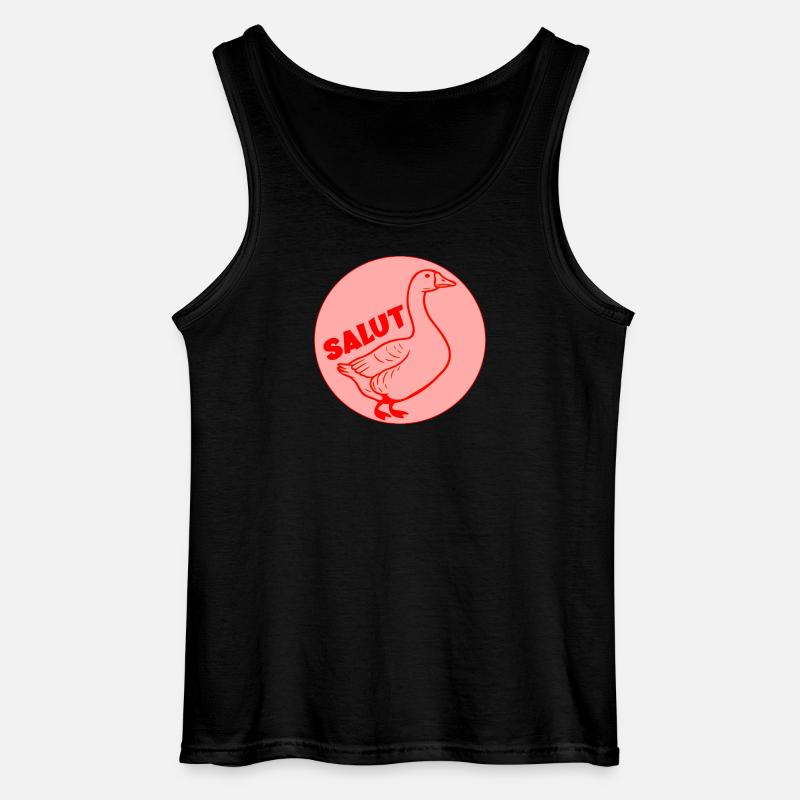 Fun Goose Hallo - Gildan Männer Tank Top - Schwarz
