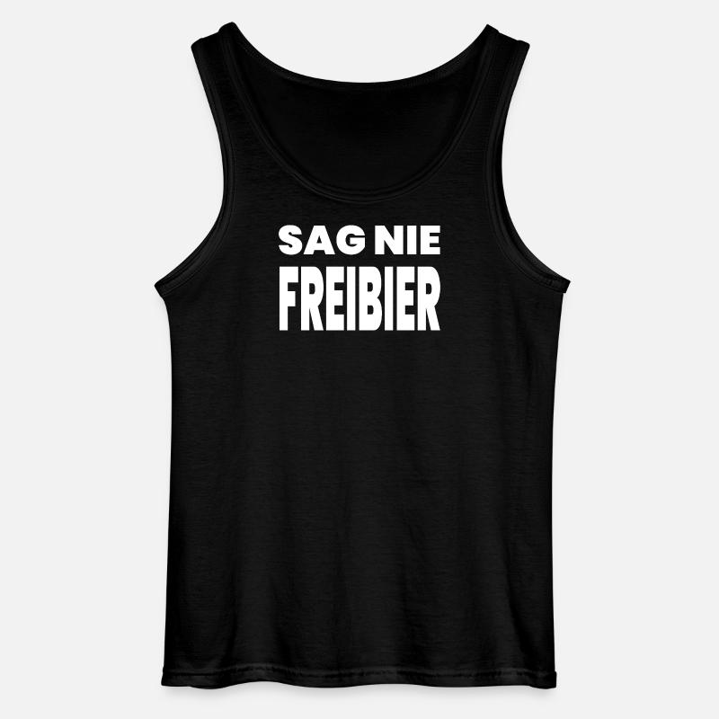 Bier - Gildan Männer Tank Top - Schwarz