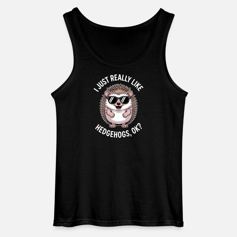 Igel Spruch Lustiges Igel Geschenk - Gildan Männer Tank Top - Schwarz