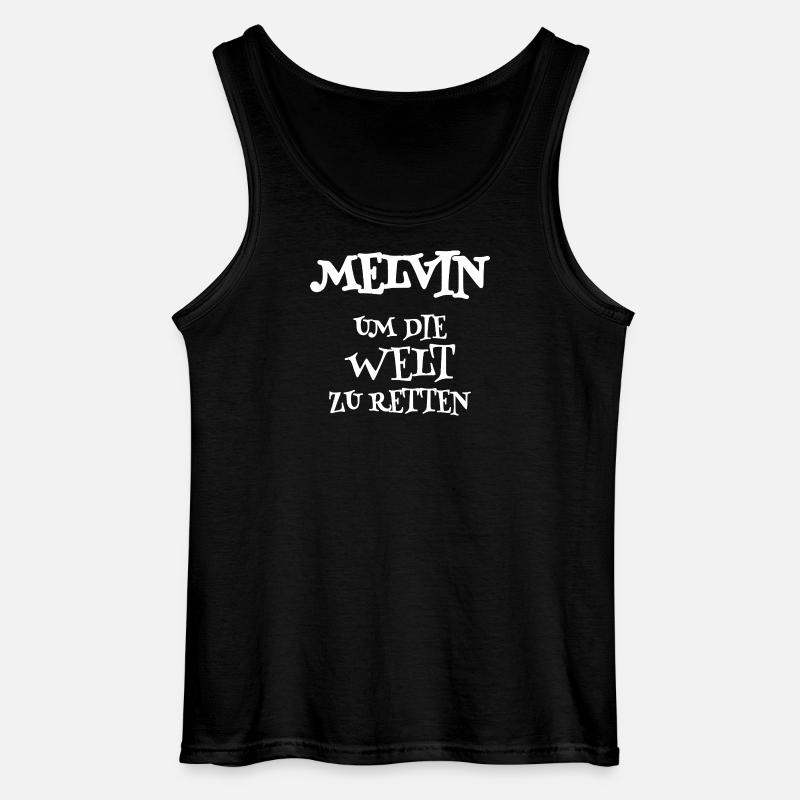 Retter Melvin - Gildan Männer Tank Top - Schwarz