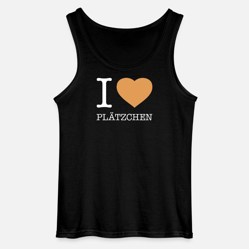 I love Plätzchen - Gildan Männer Tank Top - Schwarz