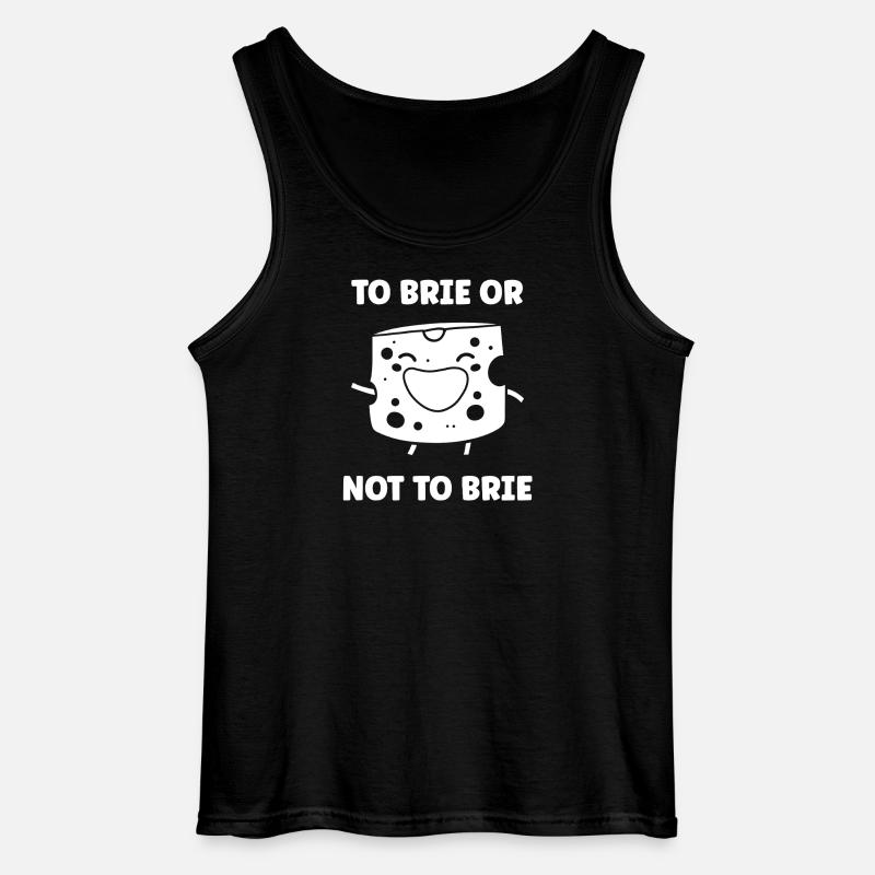 Humor Brie-Käse - Gildan Männer Tank Top - Schwarz