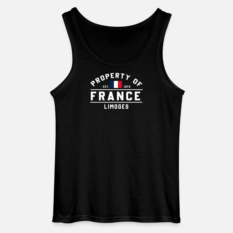 Eigentum von Frankreich Limoges Est 1872 - Gildan Männer Tank Top - Schwarz