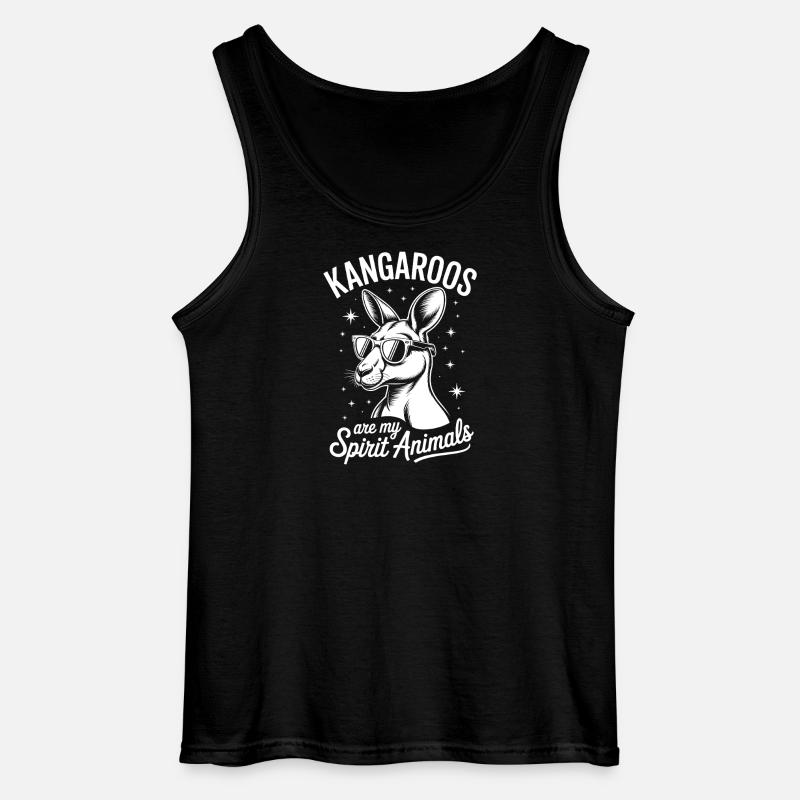Kangaroo Spruch Kangaroos Lustige Kangaroo Geschen - Gildan Männer Tank Top - Schwarz