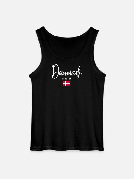 Danish roots, I love Denmark - Gildan Men’s Tank Top - black