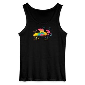 Bobfahrer Bobschlitten Zweierbob - Gildan Männer Tank Top - Schwarz - Vorne - AI Model Male 185 dark (185cm)