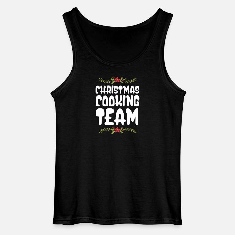 Weihnachts Kochen Backen Team - Gildan Männer Tank Top - Schwarz