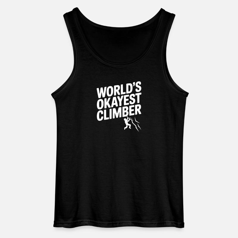 Der okayste Kletterer der Welt - Gildan Männer Tank Top - Schwarz
