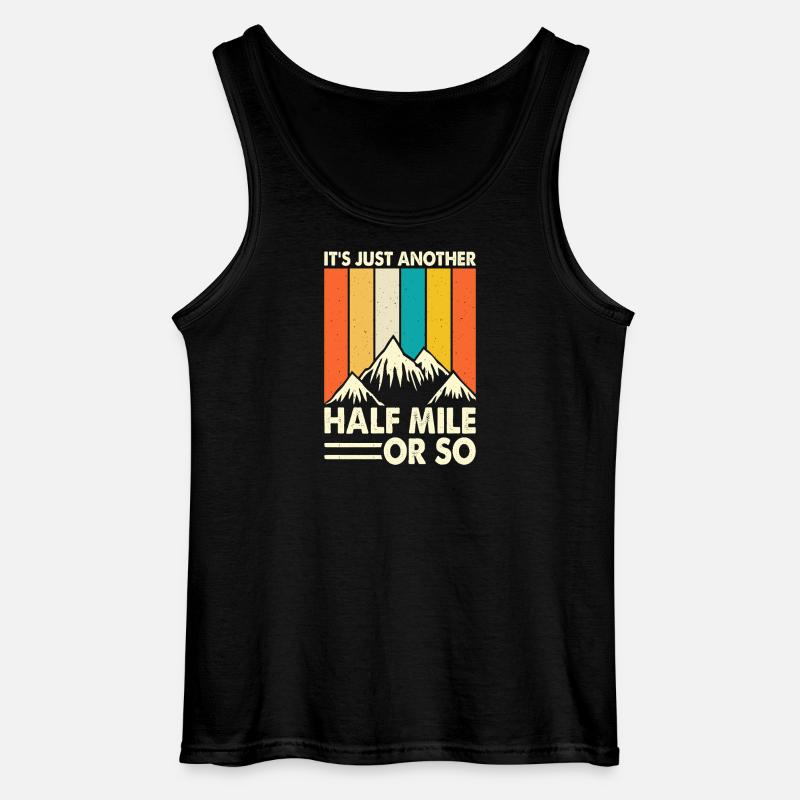 Wandern Wanderer Bergsteiger Geschenk - Gildan Männer Tank Top - Schwarz
