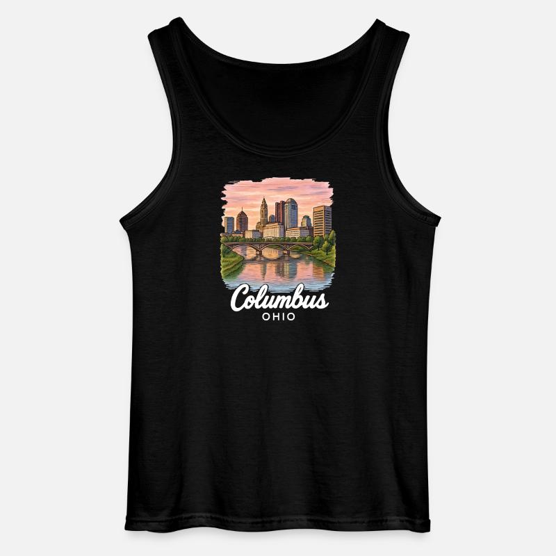 Columbus Ohio - Gildan Männer Tank Top - Schwarz