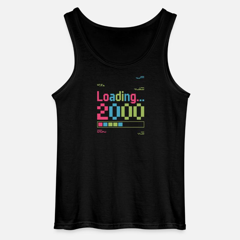 Loading 2000 pixel loading screen - Gildan Men’s Tank Top - black