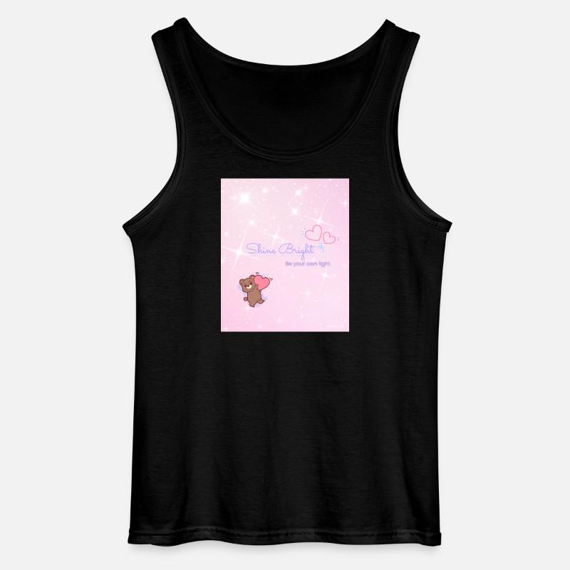 Shine Bright – Be Your Own Light - Gildan Männer Tank Top - Schwarz