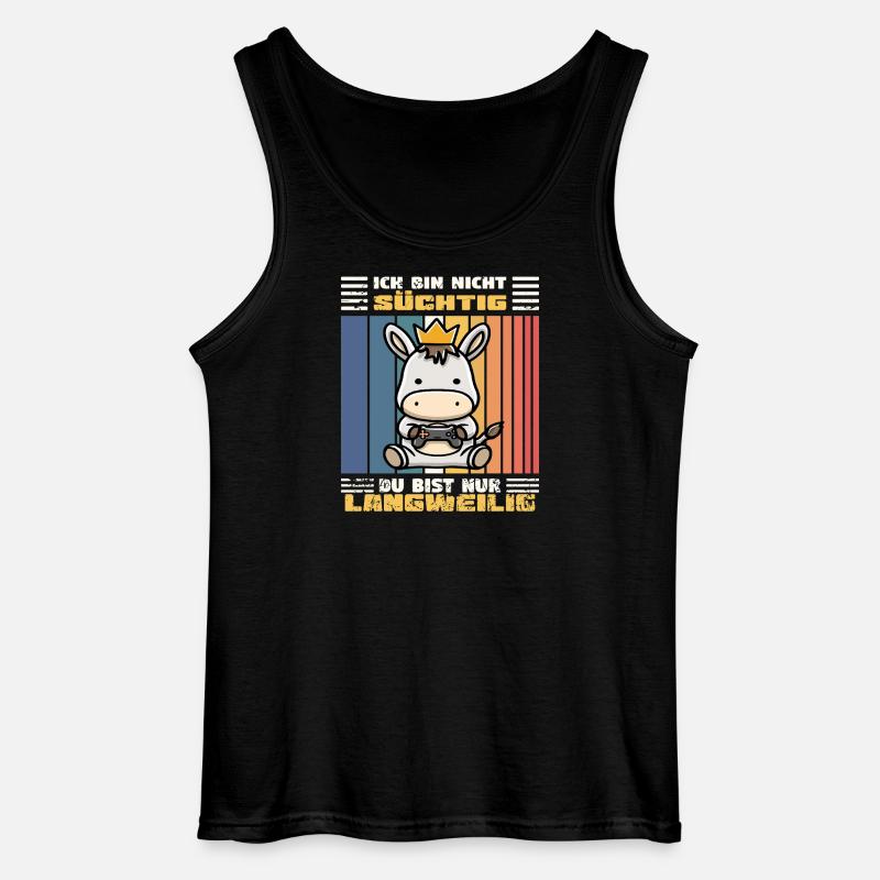 Gaming Esel - Gildan Männer Tank Top - Schwarz
