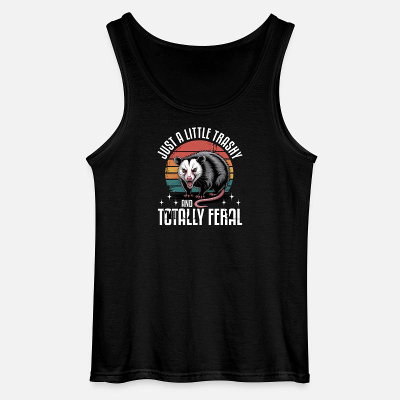 Funny Opossum - Gildan Männer Tank Top - Schwarz