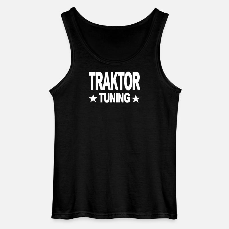 Traktor - Gildan Männer Tank Top - Schwarz