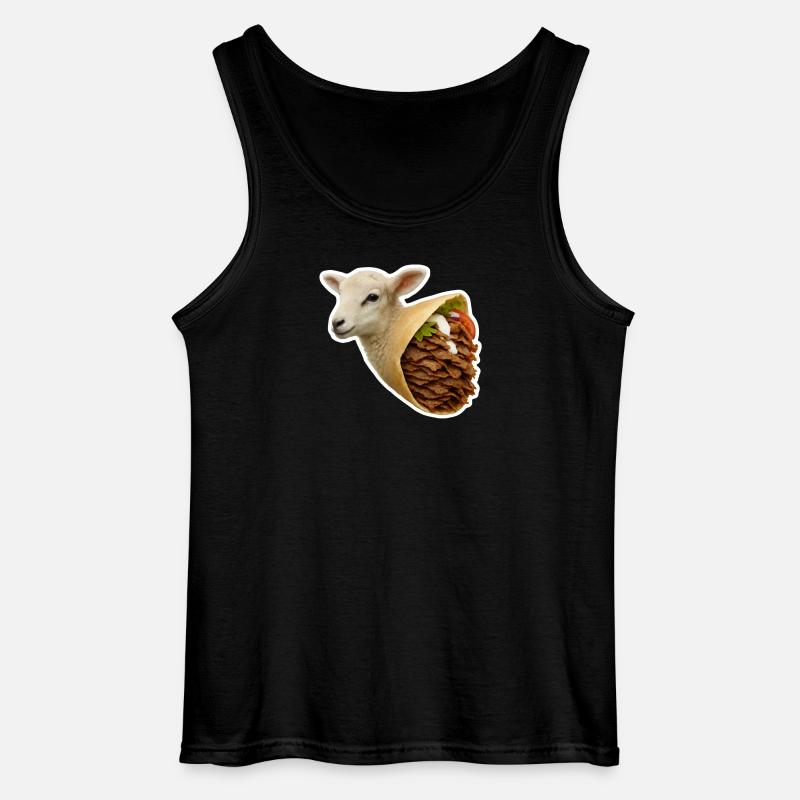 Fleischkonsum | Döner Lamm - Gildan Männer Tank Top - Schwarz