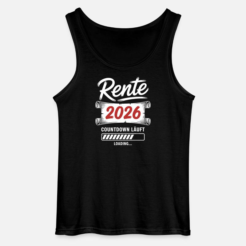 Pension 2026 countdown is on - Gildan Men’s Tank Top - black