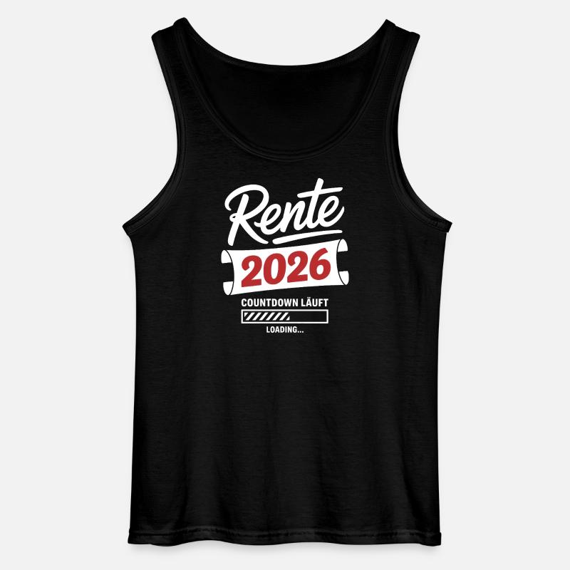 Rente 2026 Countdown Läuft - Gildan Männer Tank Top - Schwarz