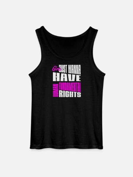 Mädchen Wollen Grundrechte Frauenrechte Menschen - Gildan Männer Tank Top - Schwarz