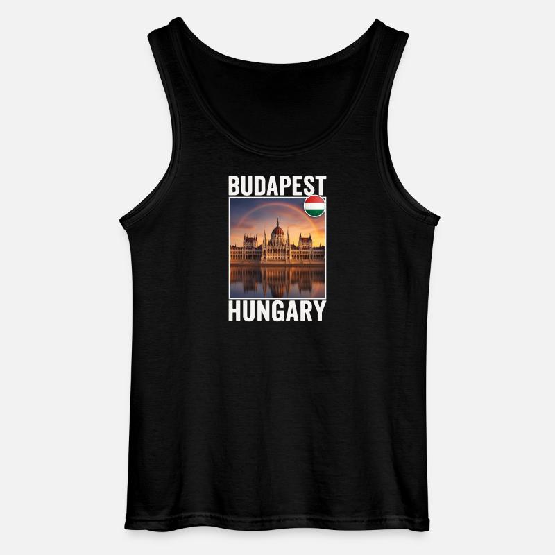 Budapest - Gildan Männer Tank Top - Schwarz