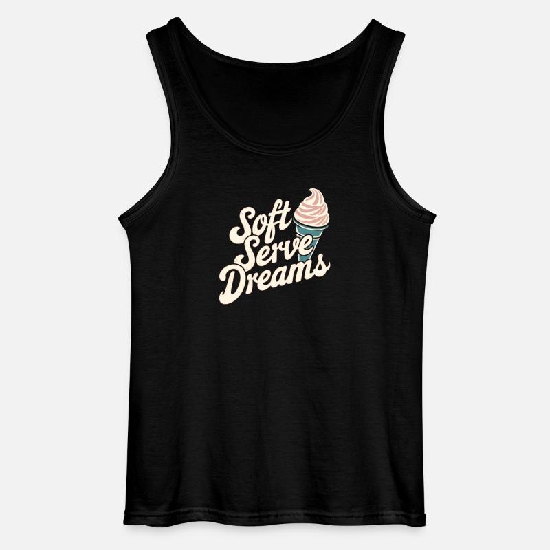 Soft Serve Dreams – Retro Eiscreme - Gildan Men’s Tank Top - black