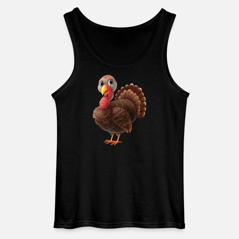 Truthahn - Gildan Männer Tank Top - Schwarz