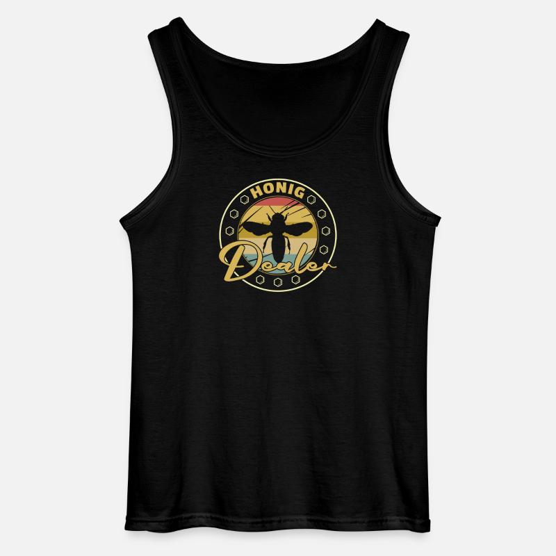 Beekeeper Bee Design for Beekeepers - Gildan Men’s Tank Top - black